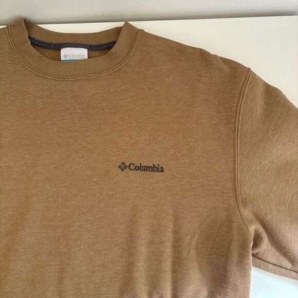 Columbia Mens Hart Mountain II Crewneck Fleece Sweatshirt Delta Brown Large - Picture 12 of 13